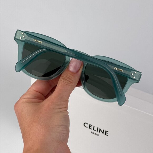 Celine 3 DOTS Sunglasses – Green Transparent Square Green | Model CL40233I 93N - Picture 2 of 9